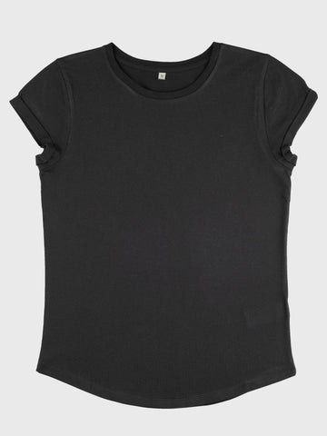 Yoga Studio Women's Organic Cotton Rolled Sleeve T-Shirt Top